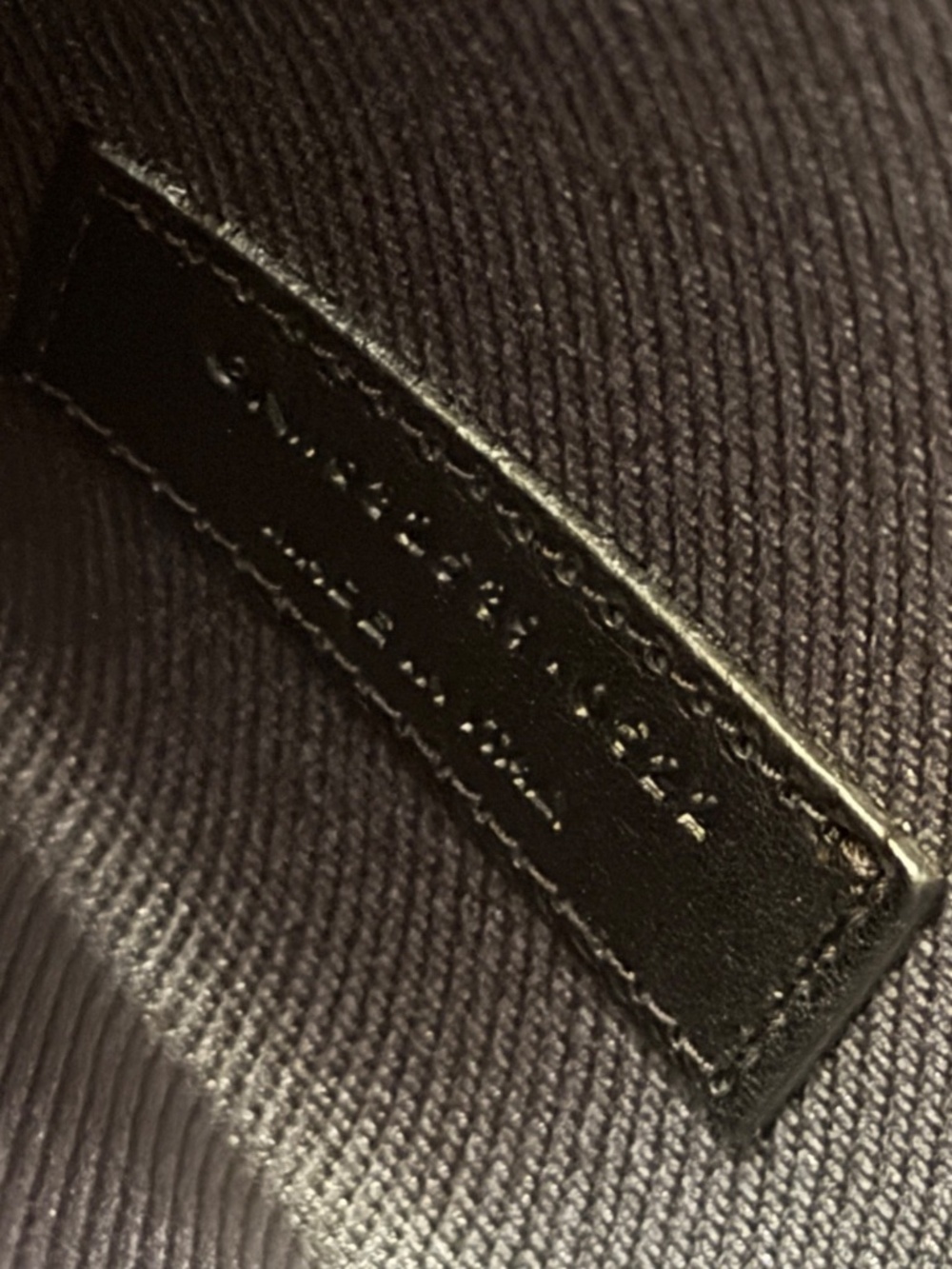 Saint Laurent YSL Rive Gauche Gray Canvas Logo Black Leather Tote Bag - Picture 4 of 16